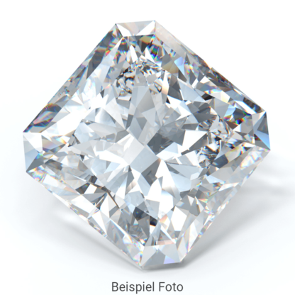 Beispiel für einen Diamanten mit Schliff Form Radiant wie er bei Diamanthaus gekauft werden kann