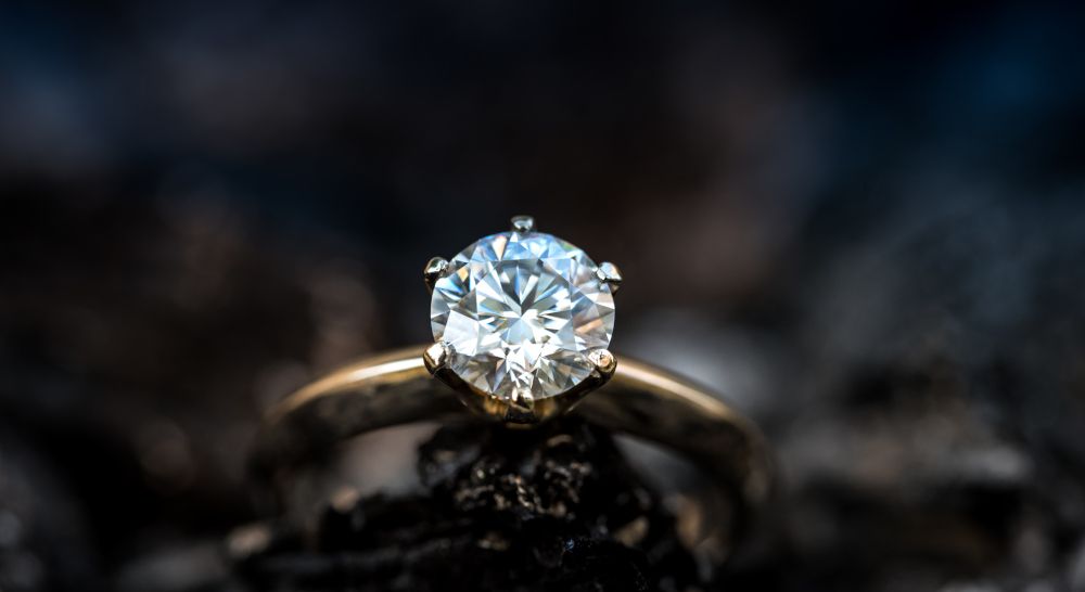 Verlobungsring Hochzeitsring Trauring Solitär Heirat Antrag Geschenk Symbol loser Diamant